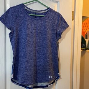 Under Armour Heathered Blue Performance Tee